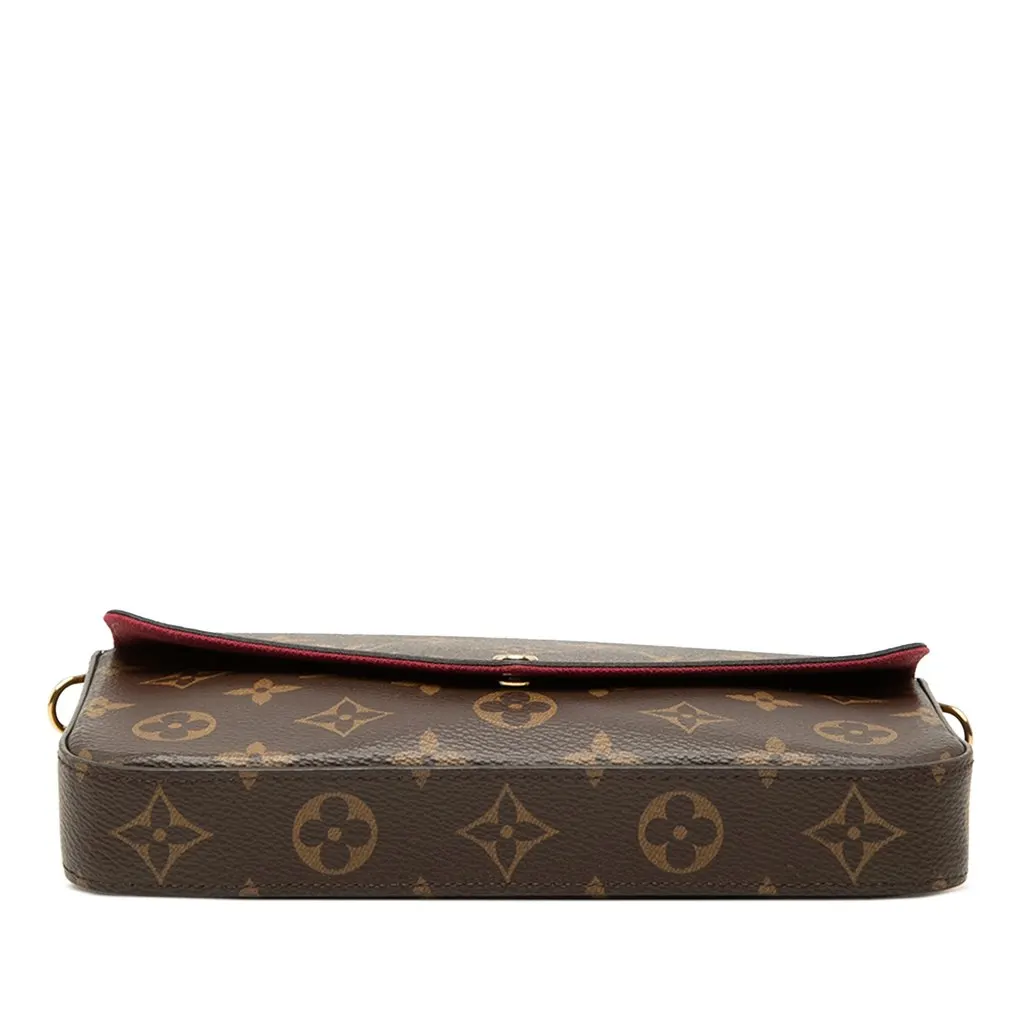 Louis Vuitton Monogram Pochette Felicie Brown Canvas Very good - Inside View