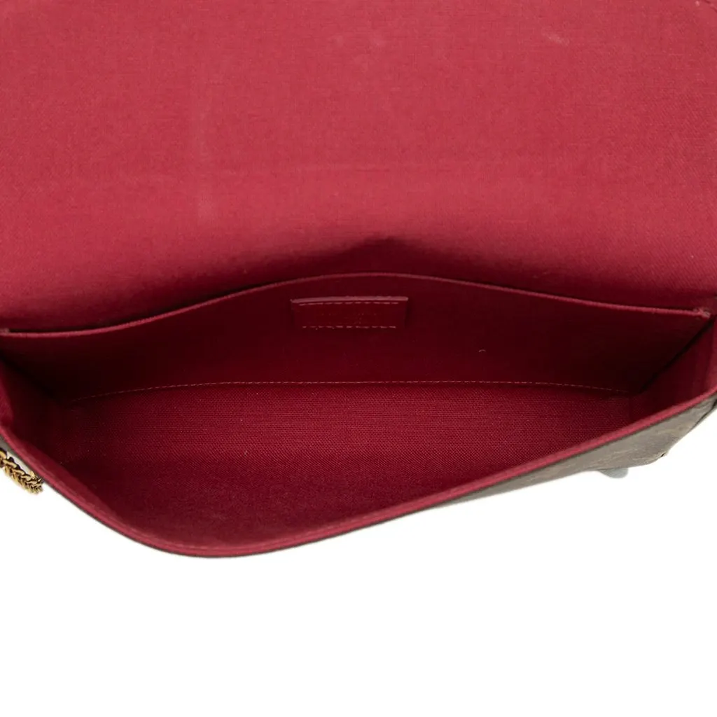 Louis Vuitton Monogram Pochette Felicie Brown Canvas Very good - Model View