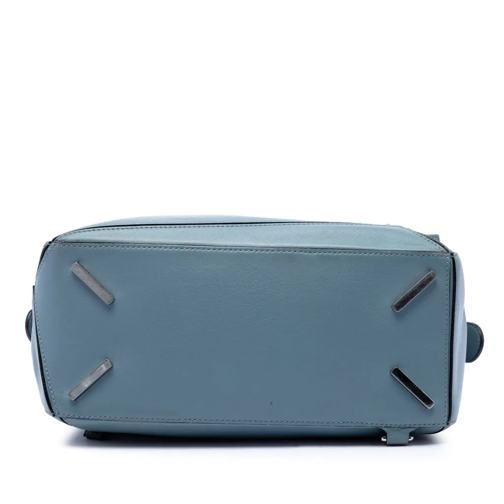 LOEWE Medium Calfskin Puzzle Satchel Blue Leather Very good - Inside View