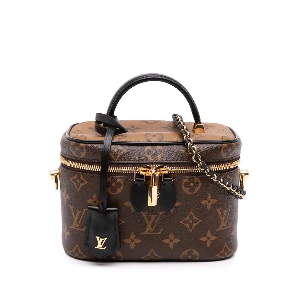Louis Vuitton Monogram Reverse Vanity PM Brown Canvas Good - Front View