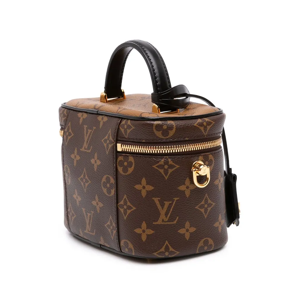 Louis Vuitton Monogram Reverse Vanity PM Brown Canvas Good - Back View