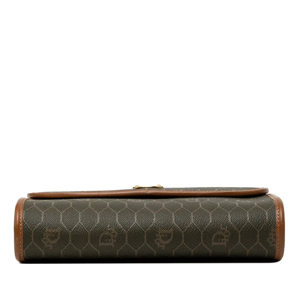 Dior Honeycomb Coated Canvas Chain Crossbody Black Very good - Inside View