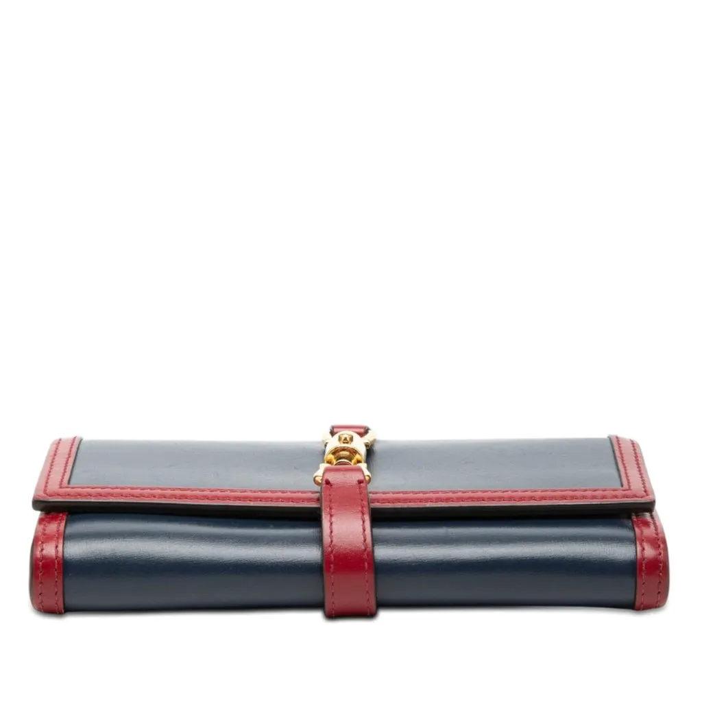 Gucci Bicolor Calfskin Jackie 1961 Wallet On Chain Blue Leather Very good - Inside View