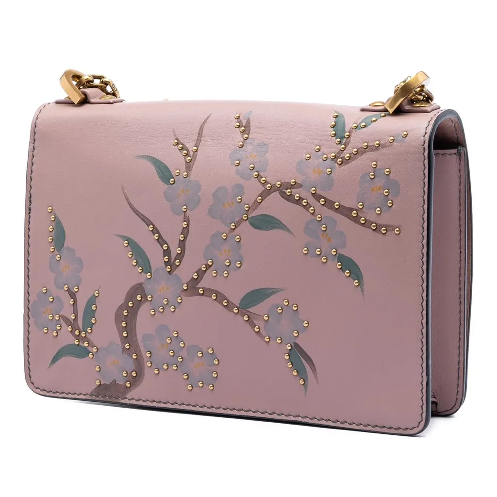 Dior Jardin Japonais Medium Calfskin JAdior Chain Flap Pink Leather Very good - Back View
