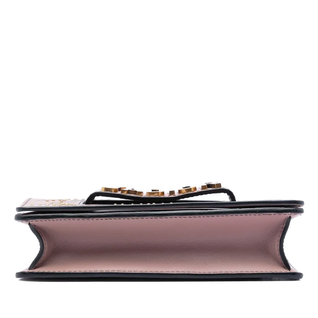 Dior Jardin Japonais Medium Calfskin JAdior Chain Flap Pink Leather Very good - Inside View