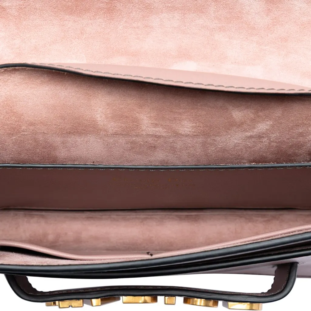 Dior Jardin Japonais Medium Calfskin JAdior Chain Flap Pink Leather Very good - Model View