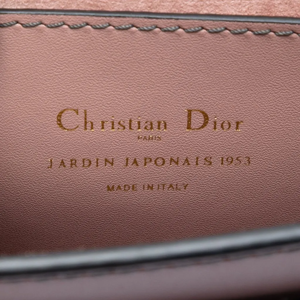 Dior Jardin Japonais Medium Calfskin JAdior Chain Flap Pink Leather Very good - Box View