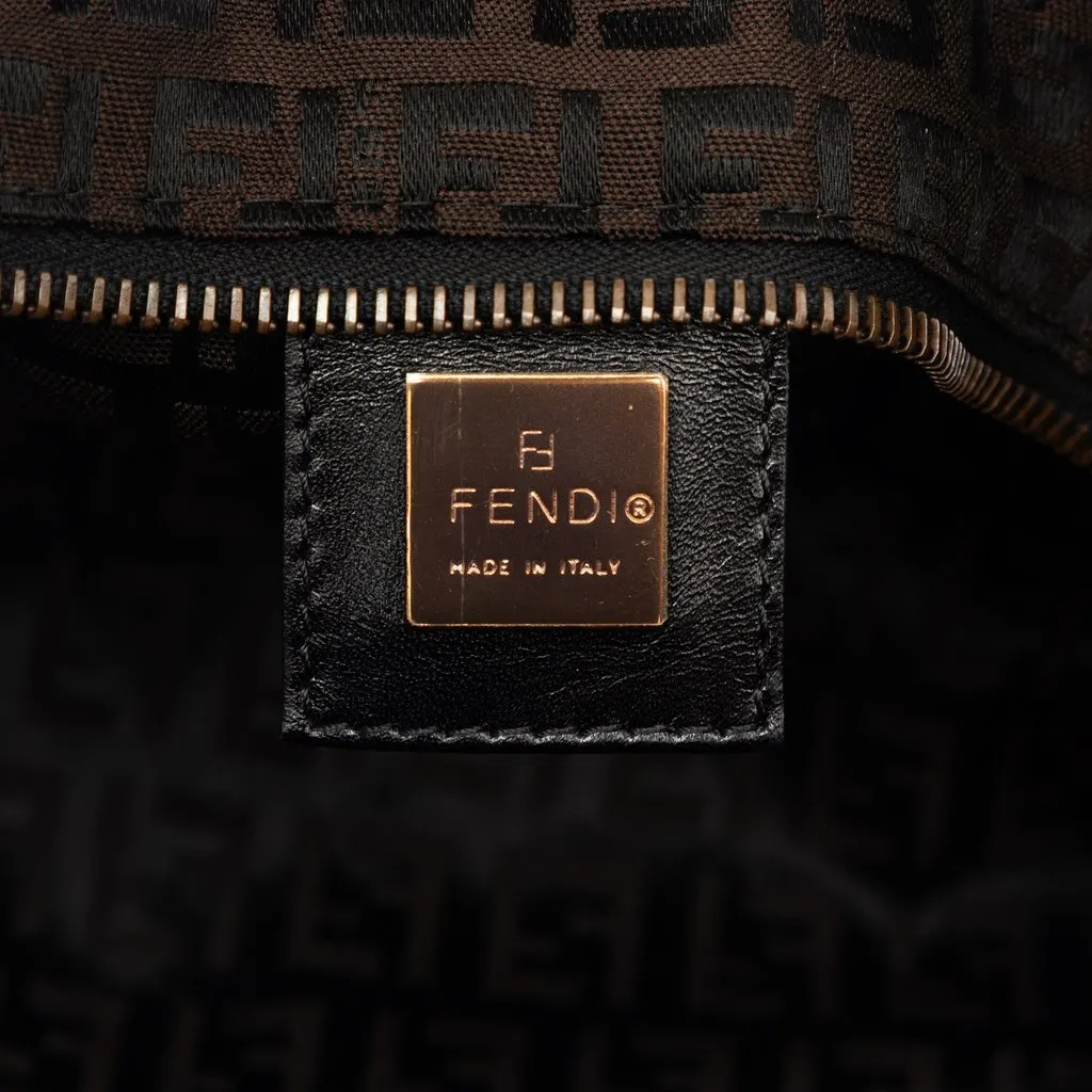 Fendi Zucchino Canvas Tote Brown Very good - Box View