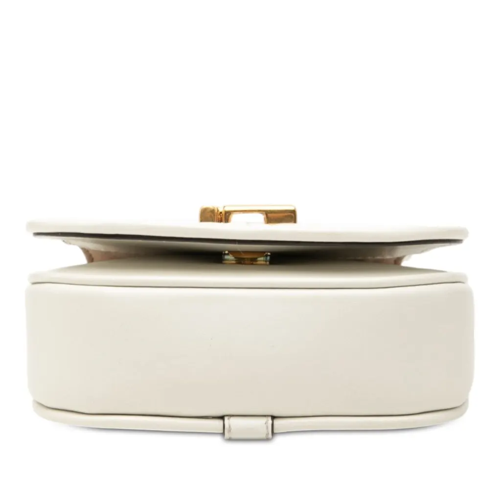 Fendi Nano Leather C mon Crossbody White Leather Very good - Inside View