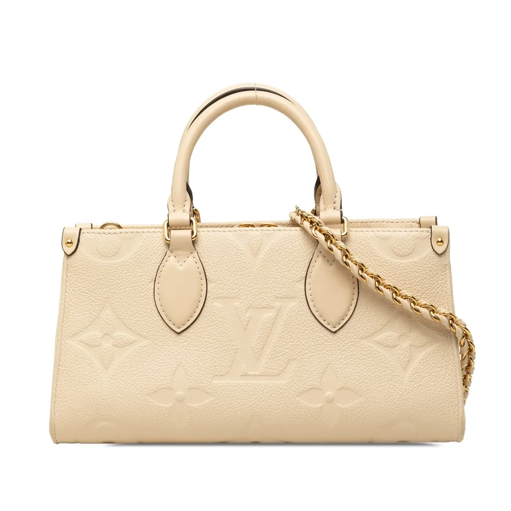 Louis Vuitton Monogram Giant Empreinte OnTheGo East West Brown Leather Very good - Front View