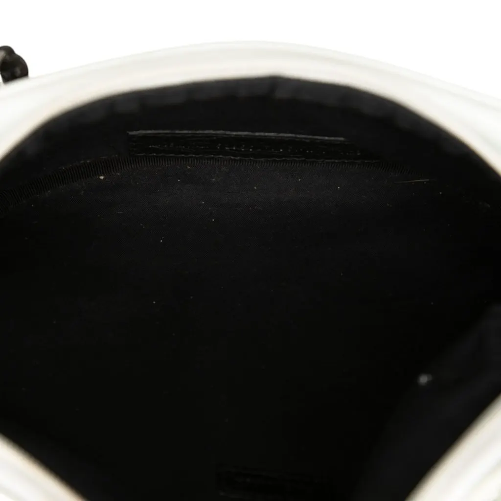 Balenciaga Lambskin Graffiti Explorer Belt Bag White Leather Very good - Model View