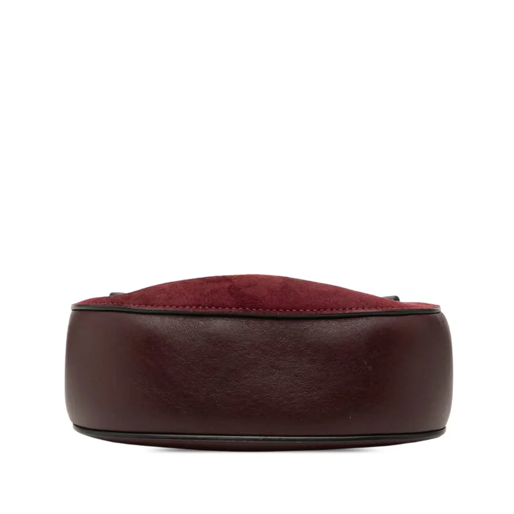 Chloé Mini Bicolor Suede and Calfskin Drew Crossbody Red Leather Very good - Inside View