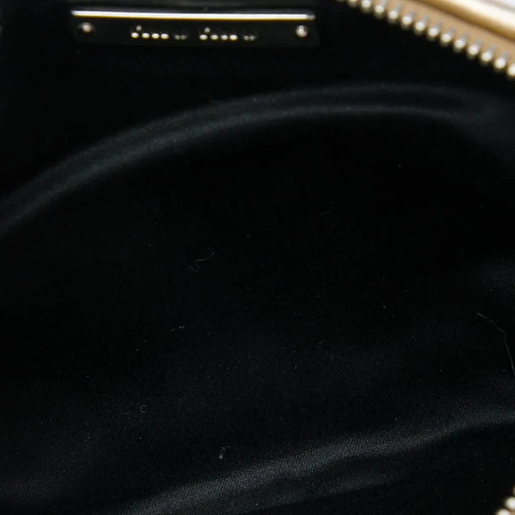 Miu Miu Metallic Sequin Clutch Gold Very good - Model View
