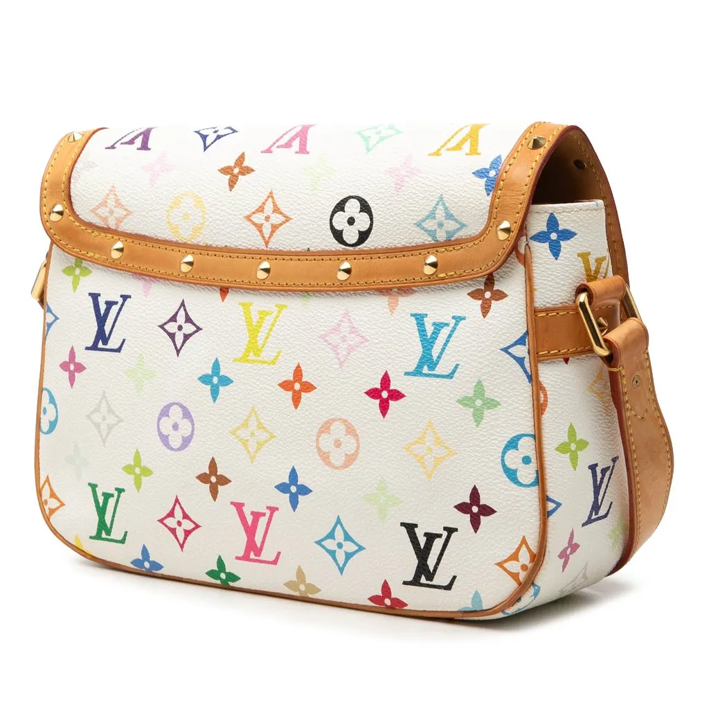 Louis Vuitton Monogram Multicolore Sologne White Very good - Back View