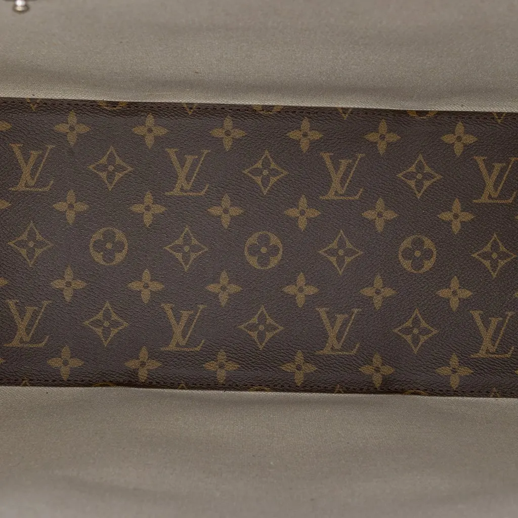 Louis Vuitton Monogram Macassar Weekend Tote GM Brown Very good - Model View