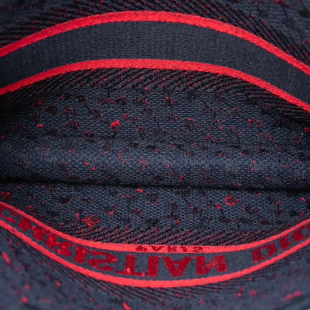 Dior Mini Embroidered Canvas Pop Heart I Love Paris Book Tote Red Very good - Model View