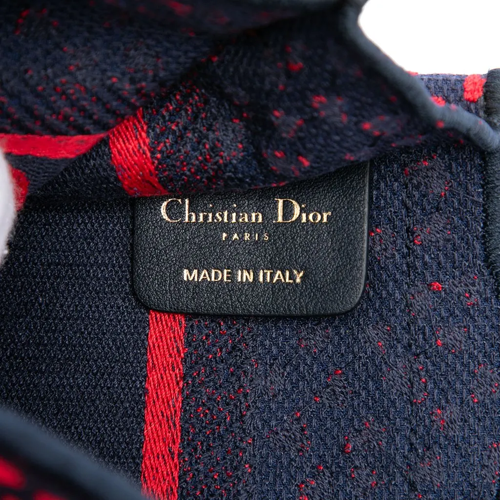Dior Mini Embroidered Canvas Pop Heart I Love Paris Book Tote Red Very good - Box View