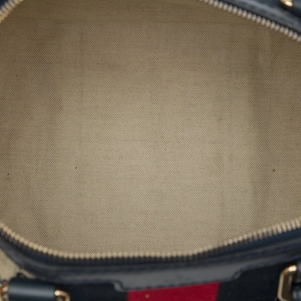 Gucci Medium GG Canvas Web Joy Boston Bag Beige Canvas Good - Model View