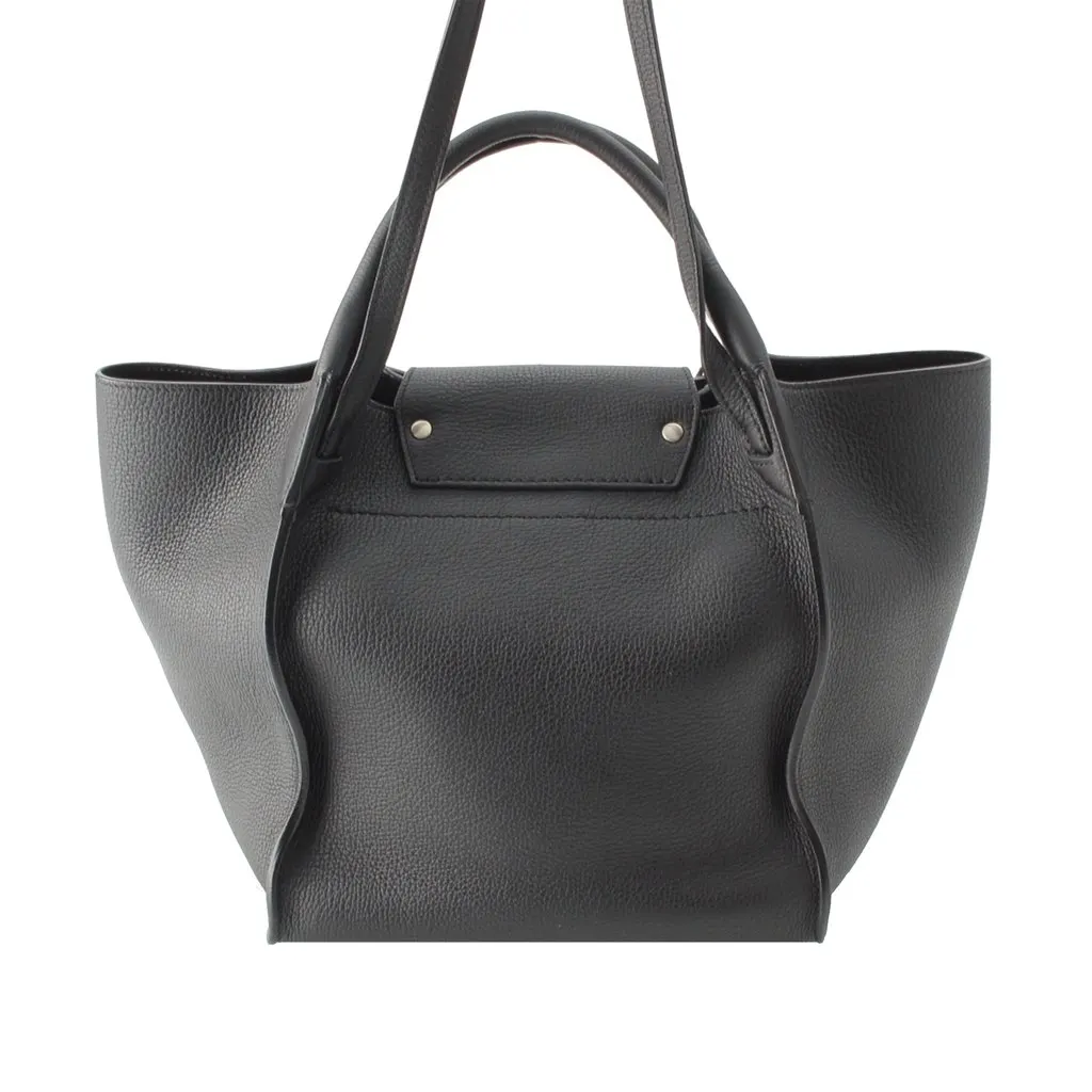 Celine Medium Supple Grained Calfskin Big Bag Black Leather Very good - Back View