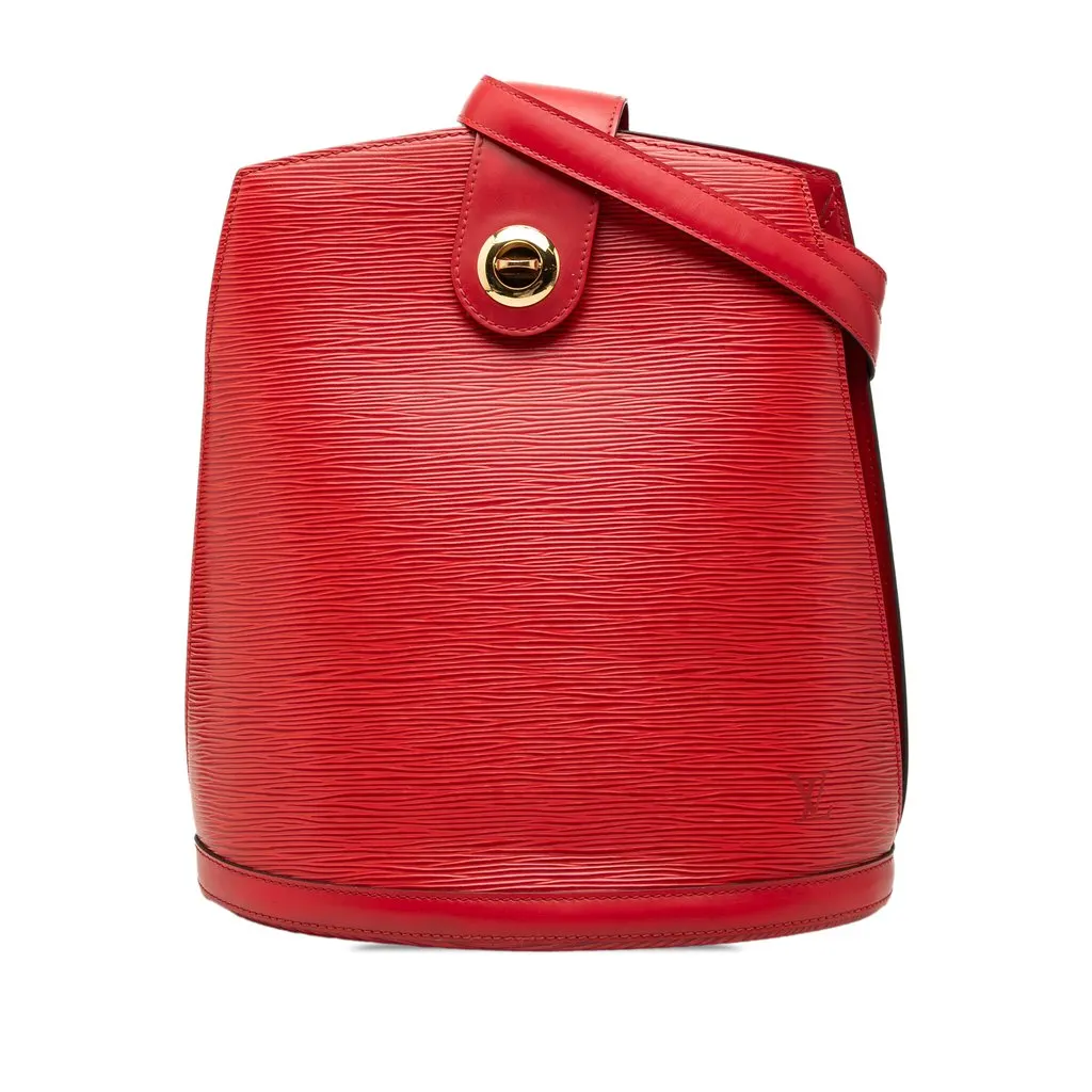 Louis Vuitton Epi Cluny Red Leather Good - Front View