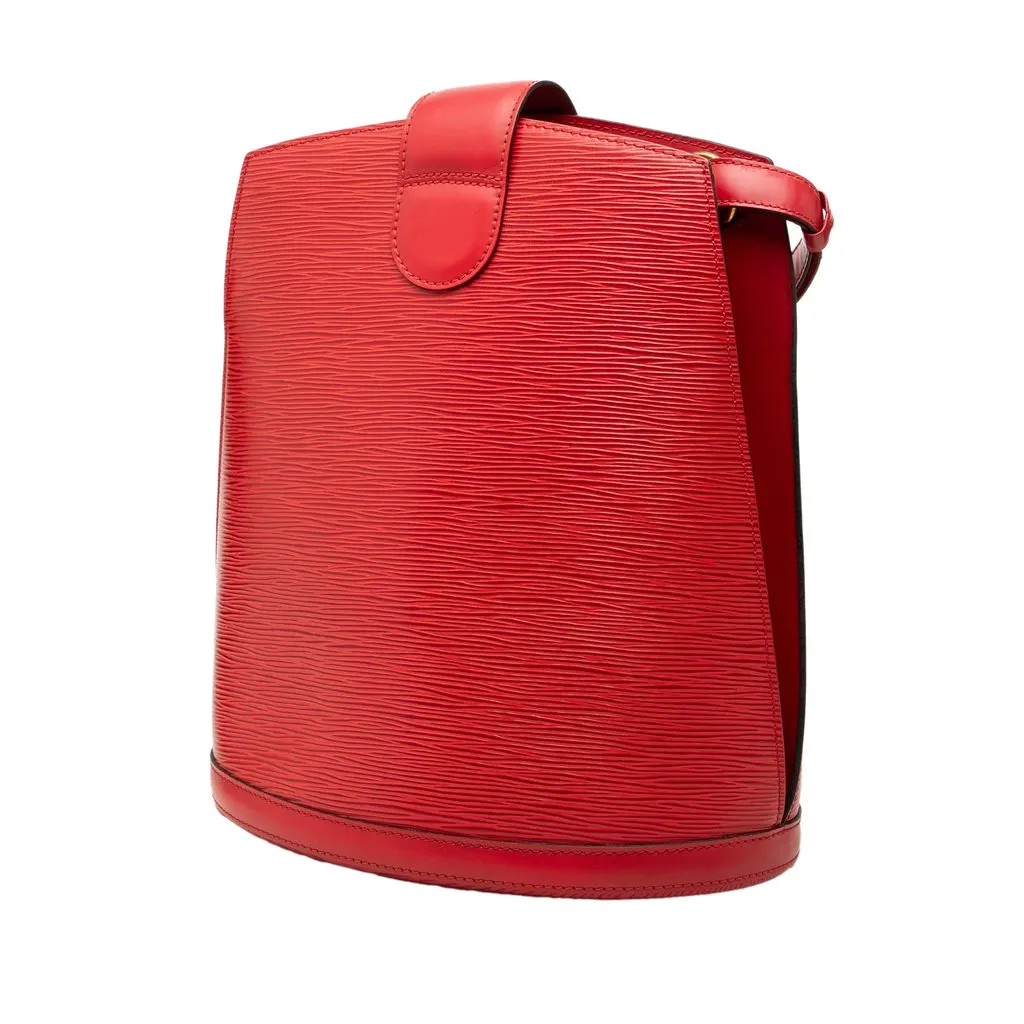 Louis Vuitton Epi Cluny Red Leather Good - Back View