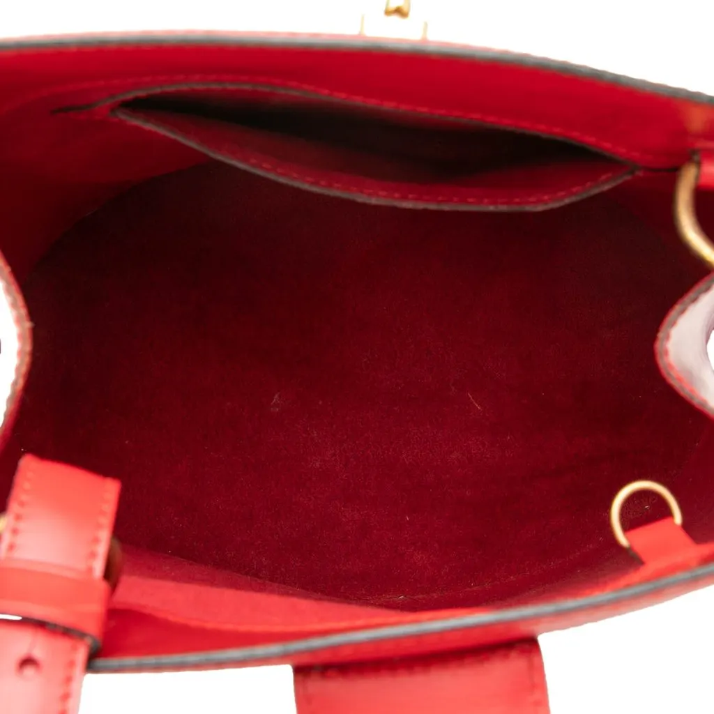 Louis Vuitton Epi Cluny Red Leather Good - Model View