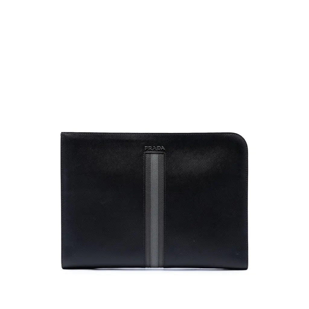 Prada Saffiano Zip Around Portfolio