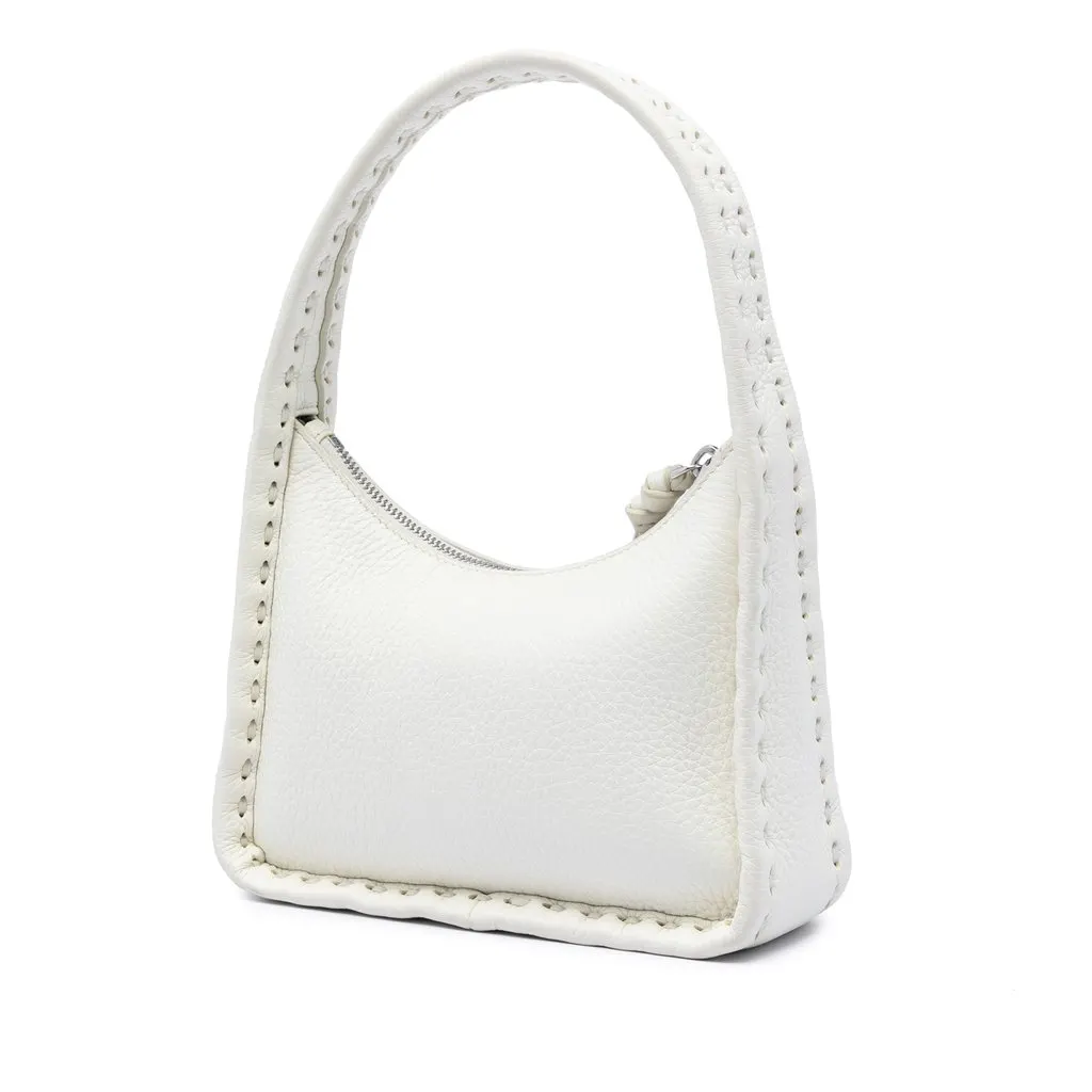 Fendi Mini Cuoio Romano Selleria Fendessence Handbag White Leather Very good - Back View