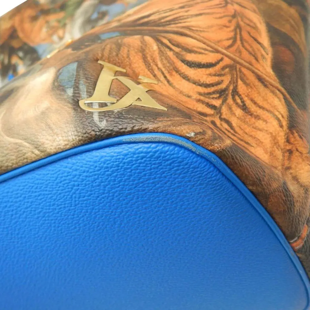 Louis Vuitton Jeff Koons Masters Collection Rubens Neverfull MM Blue Very good - Box View