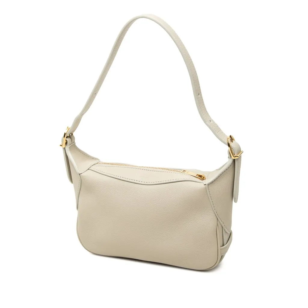 Celine Mini Supple Grained Calfskin Romy Shoulder Bag Brown Leather Good - Back View