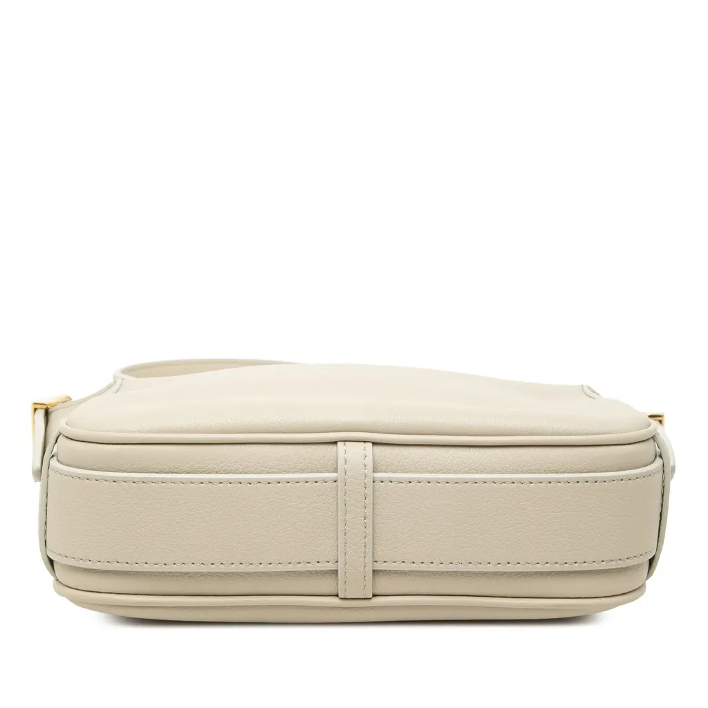 Celine Mini Supple Grained Calfskin Romy Shoulder Bag Brown Leather Good - Inside View