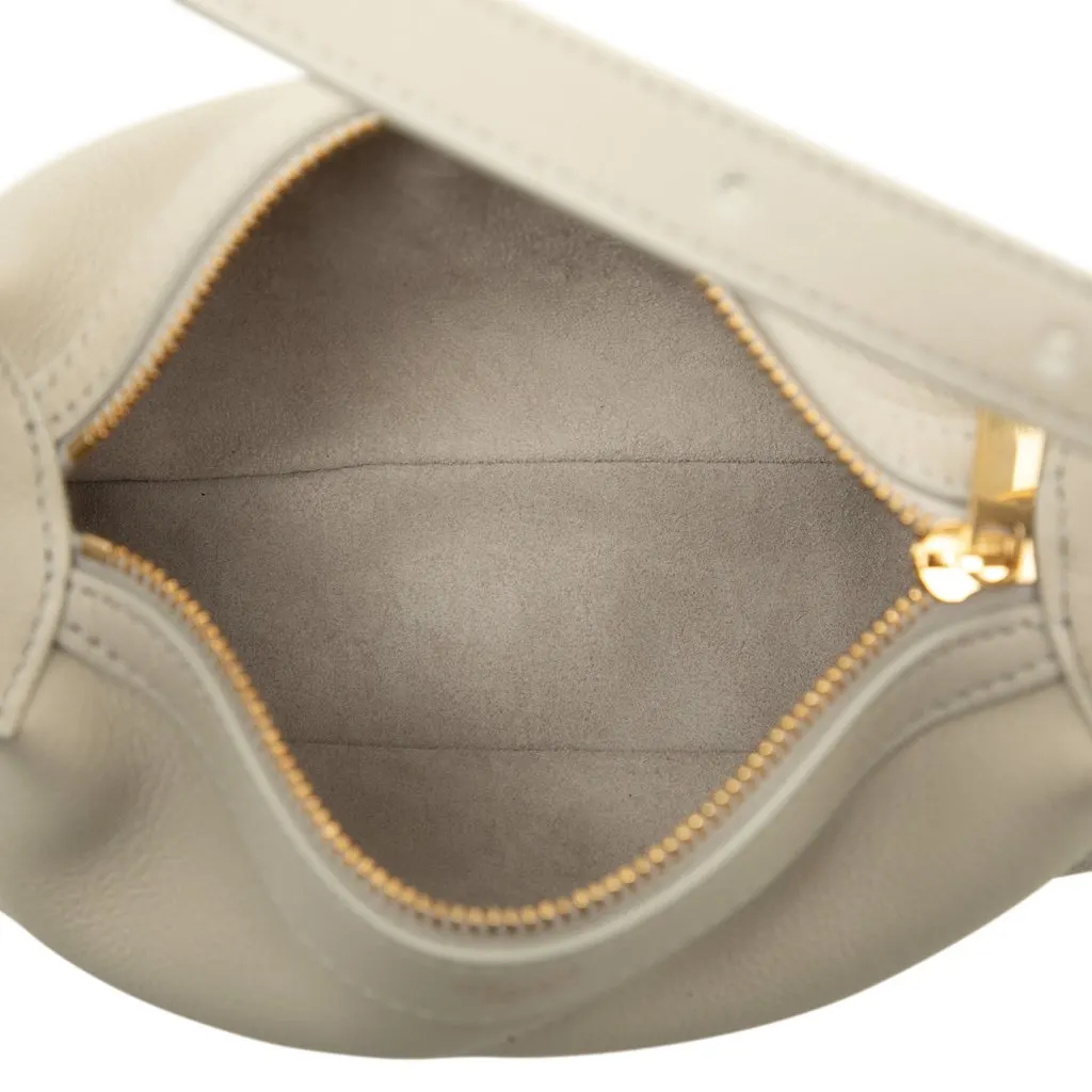 Celine Mini Supple Grained Calfskin Romy Shoulder Bag Brown Leather Good - Model View