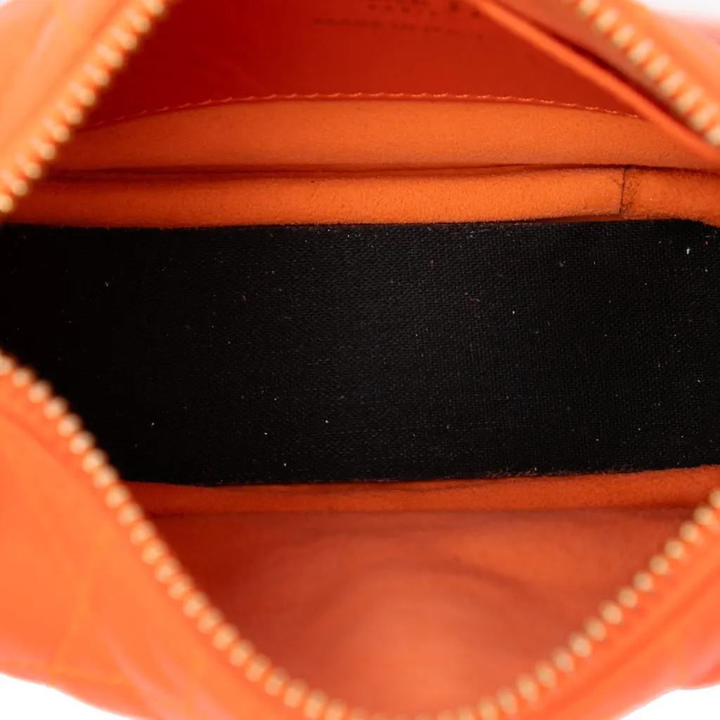 Dior Micro Lambskin Cannage Dior Vibe Hobo Orange Leather Very good - Model View
