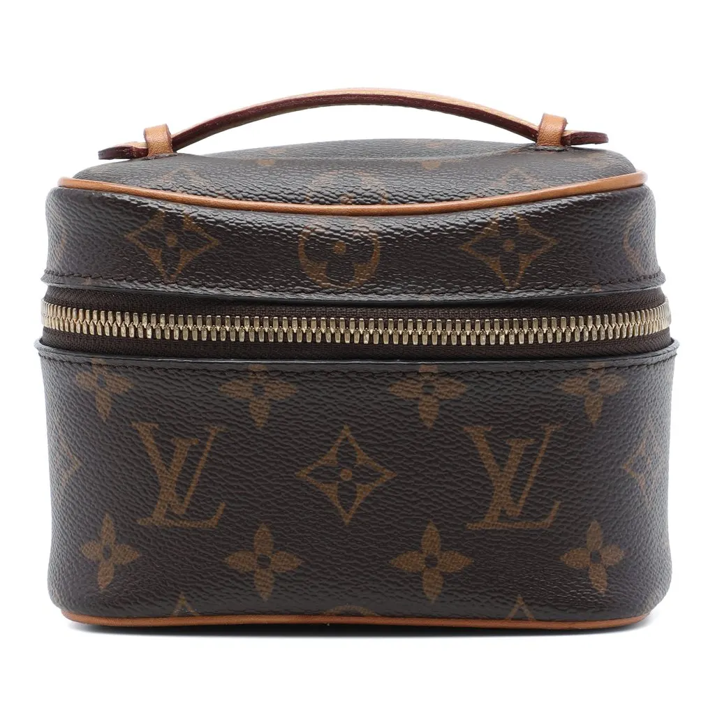 Louis Vuitton Monogram Nice Nano Vanity Case Brown Canvas Very good - Front View