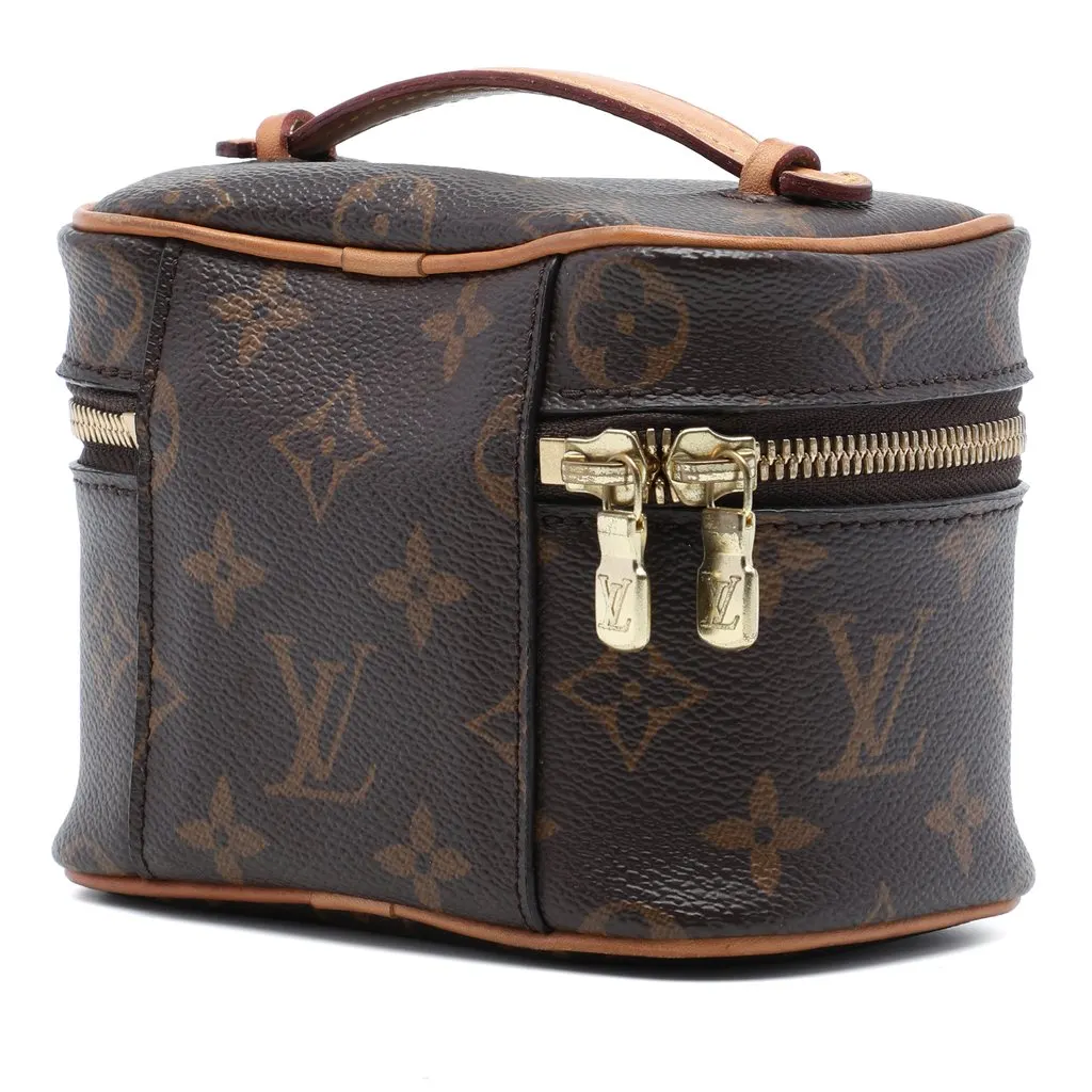 Louis Vuitton Monogram Nice Nano Vanity Case Brown Canvas Very good - Back View