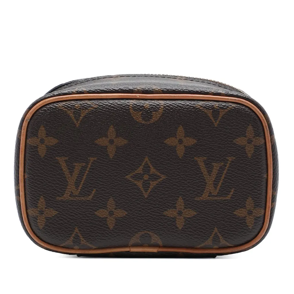 Louis Vuitton Monogram Nice Nano Vanity Case Brown Canvas Very good - Inside View