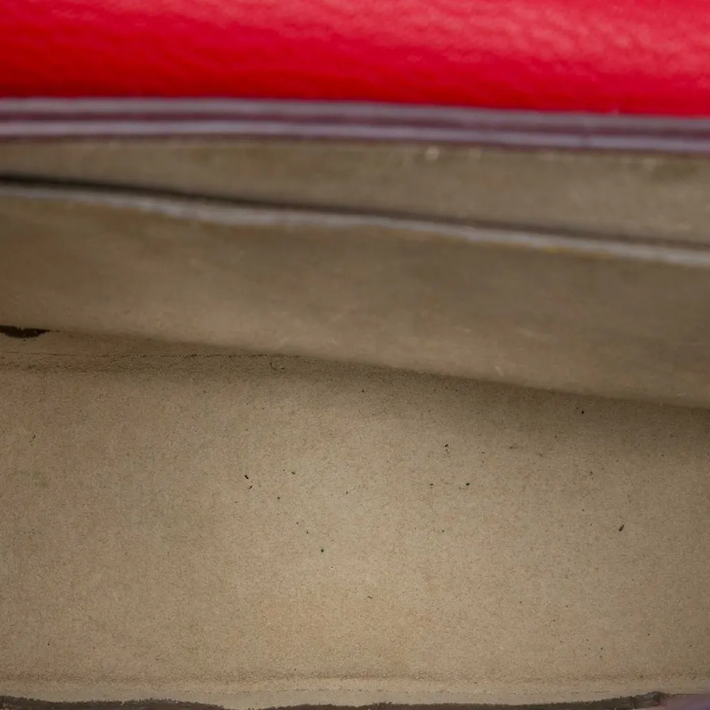 Chloé Mini Leather Drew Crossbody Red Leather Good - Model View