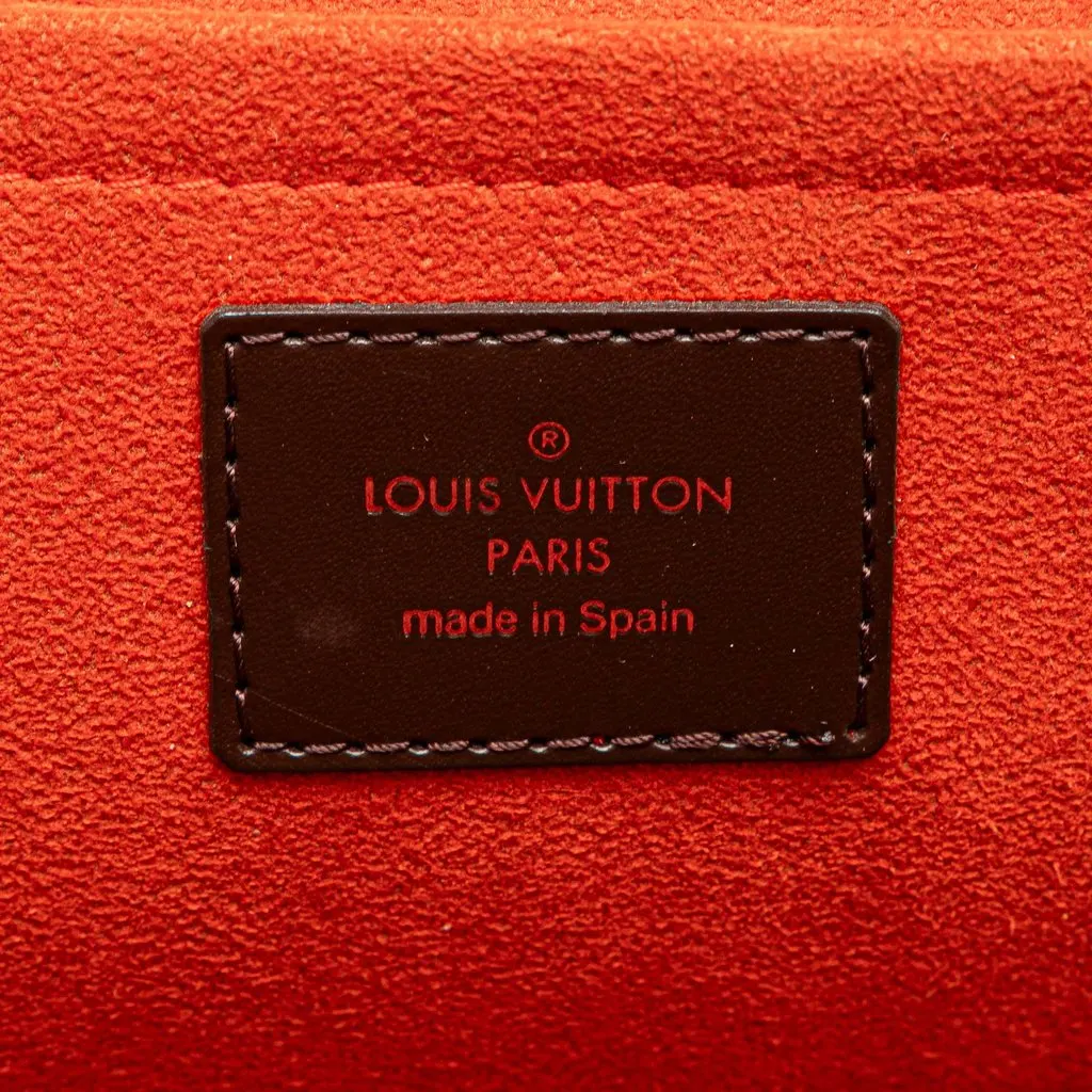 Louis Vuitton Damier Ebene Mini Sarria Brown Canvas Very good - Box View