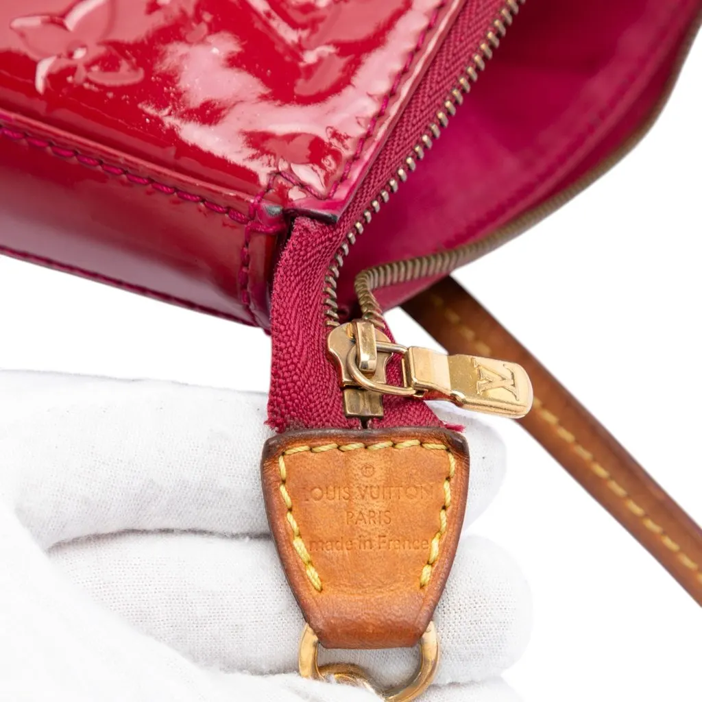 Louis Vuitton Monogram Vernis Pochette Accessoires Red Leather Very good - Box View