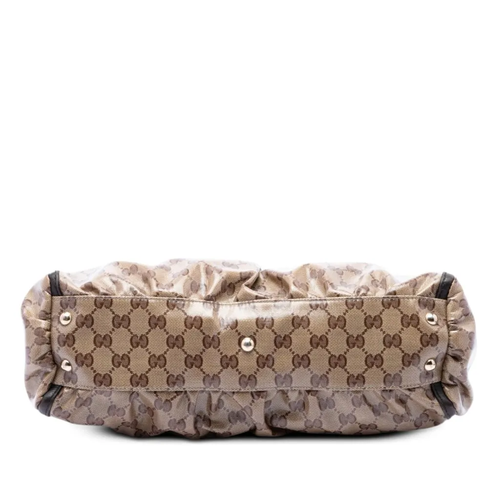 Gucci GG Crystal Abbey D Ring Tote Beige Very good - Inside View