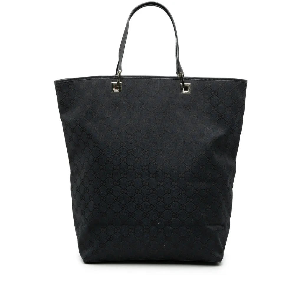 Gucci GG Canvas Tote Blue Very good - Front View