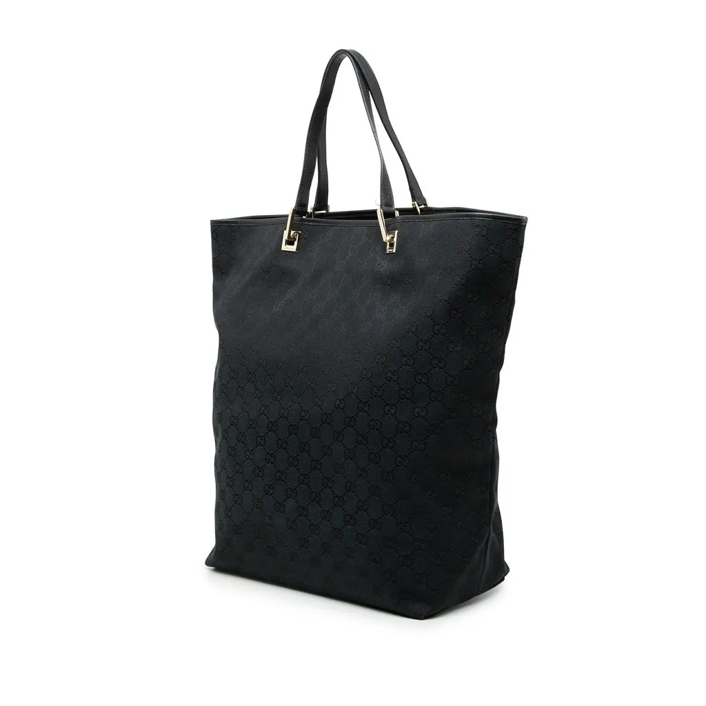 Gucci GG Canvas Tote Blue Very good - Back View