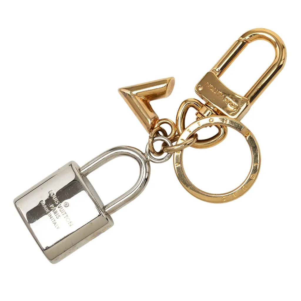 Louis Vuitton Gold Plated and Brass Kaleido V Bag Charm and Key Holder Gold Metal Very good - Back View