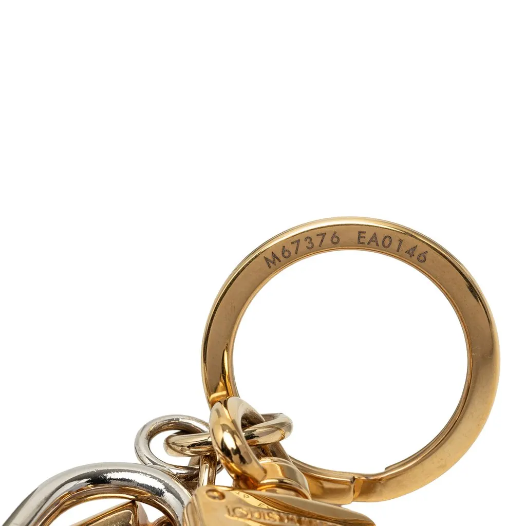 Louis Vuitton Gold Plated and Brass Kaleido V Bag Charm and Key Holder Gold Metal Very good - Box View