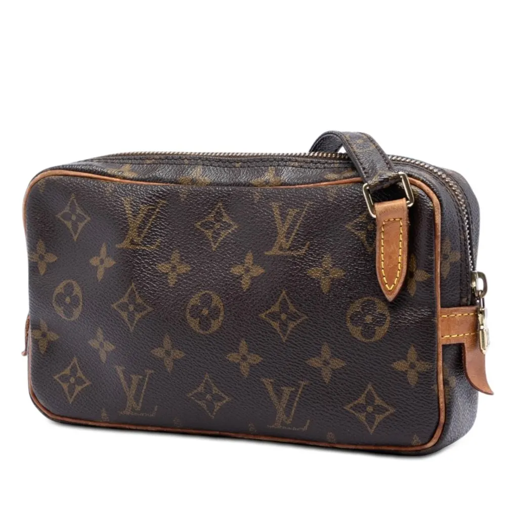 Louis Vuitton Monogram Pochette Marly Bandouliere Brown Very good - Back View