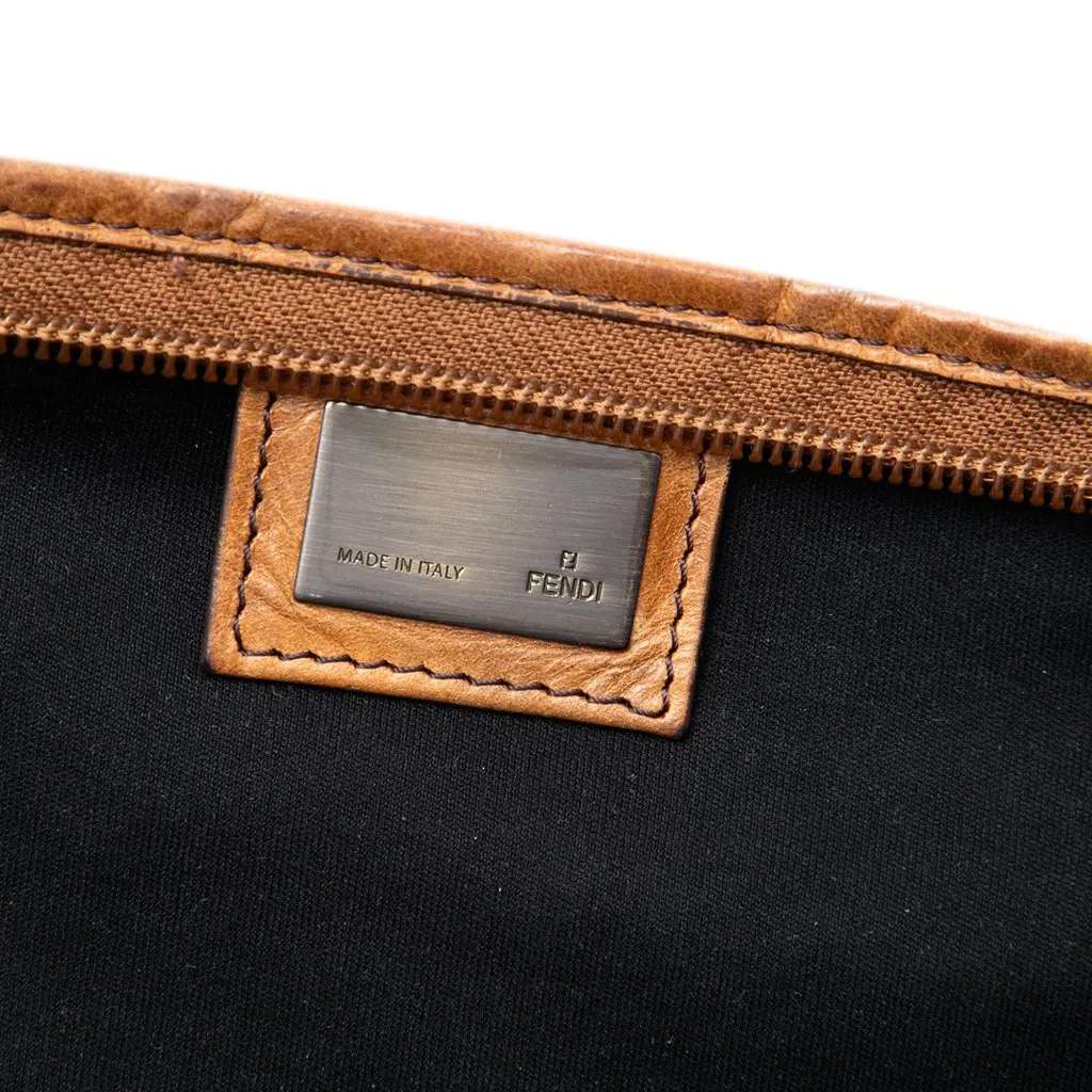 Fendi Zucca Canvas FF Tote Brown Canvas Very good - Box View