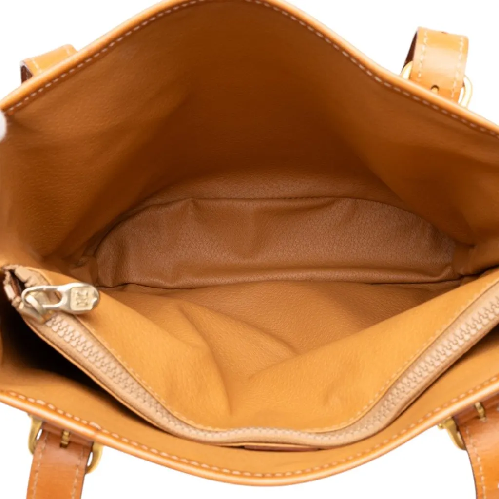 Celine Macadam Coated Canvas Tote Brown Canvas Good - Model View