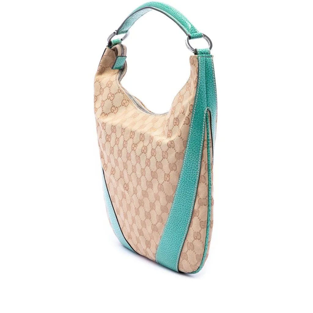 Gucci GG Canvas Hobo Beige Canvas Very good - Back View