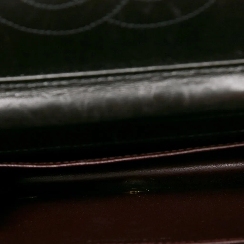 Chanel Mini CC Quilted Lambskin Full Flap Black Leather Very good - Model View