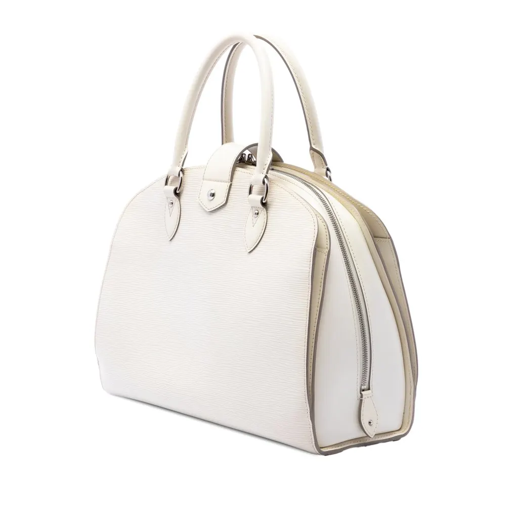 Louis Vuitton Epi Pont Neuf GM White Leather Good - Back View